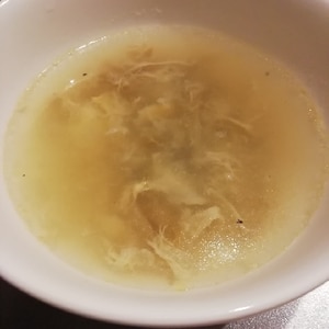 ごぼうが良い味!!卵とろとろ中華スープ